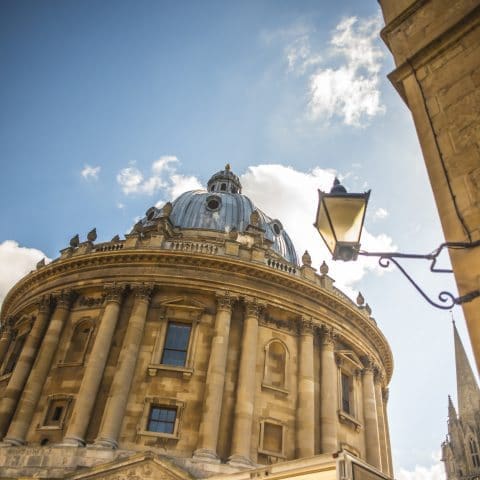 A view of the Radcliffe Camera in Oxford, England